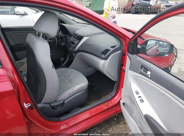 KMHCT5AE9HU318307 2017 HYUNDAI ACCENT Red Вид салону спереду