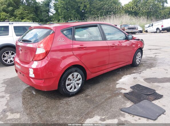 KMHCT5AE9HU318307 2017 HYUNDAI ACCENT Red Задня права чверть