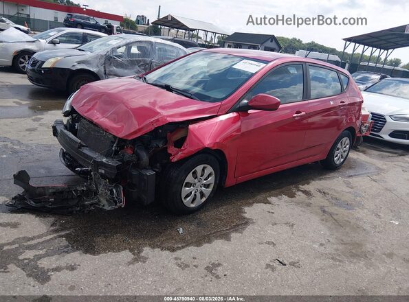 KMHCT5AE9HU318307 2017 HYUNDAI ACCENT Red Передня ліва чверть
