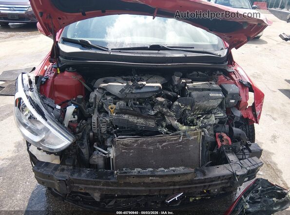KMHCT5AE9HU318307 2017 HYUNDAI ACCENT Red Вид ззаду
