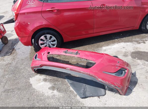 KMHCT5AE9HU318307 2017 HYUNDAI ACCENT Red Вид щитка приладів
