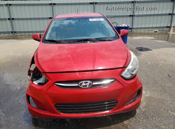 KMHCT5AE9HU348374 2017 HYUNDAI ACCENT Red წინა ხედი