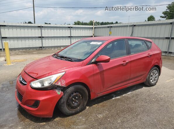 KMHCT5AE9HU348374 2017 HYUNDAI ACCENT Red 