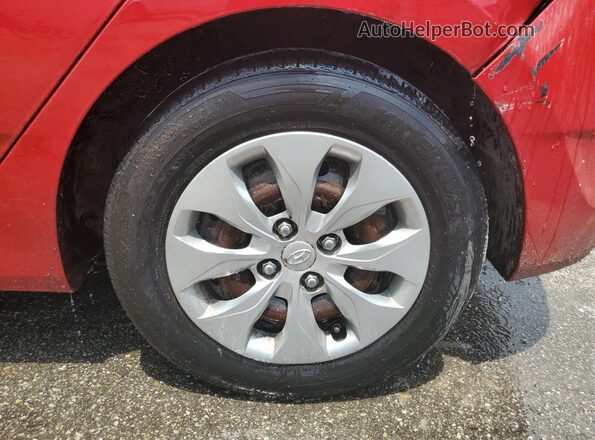KMHCT5AE9HU348374 2017 HYUNDAI ACCENT Red 