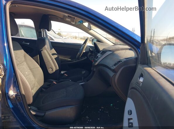 KMHCT5AEXGU262277 2016 HYUNDAI ACCENT Blue Սալոնի դիմացի տեսք