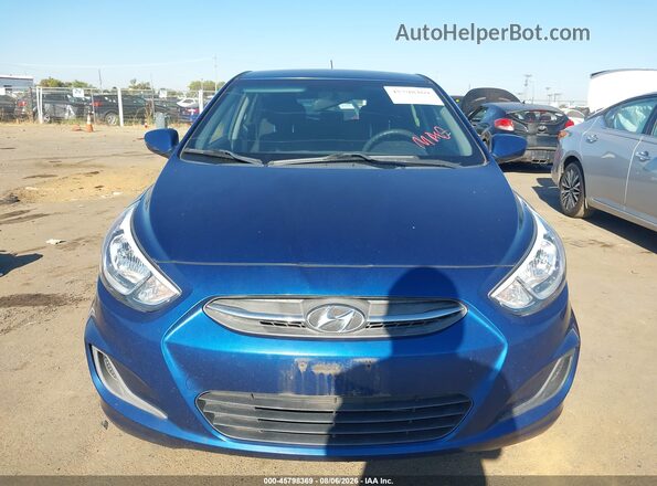 KMHCT5AEXGU262277 2016 HYUNDAI ACCENT Blue Դիմացի տեսք