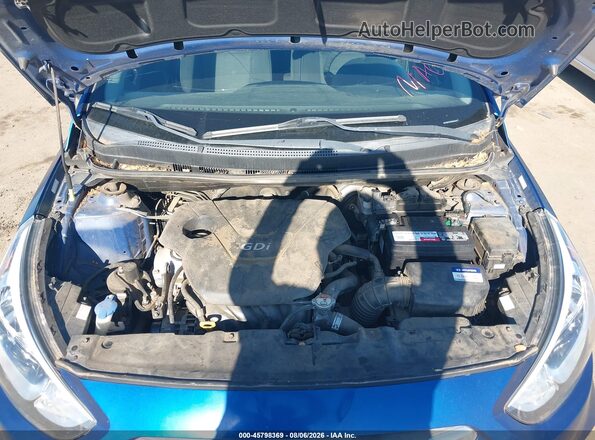 KMHCT5AEXGU262277 2016 HYUNDAI ACCENT Blue Հետևի տեսք