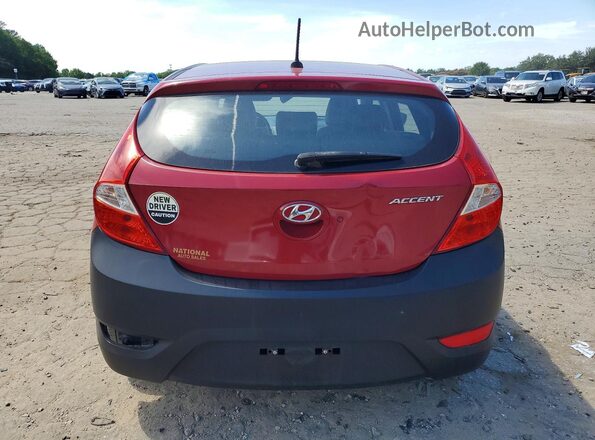 KMHCT5AEXHU316520 2017 HYUNDAI ACCENT Красный Вид сзади