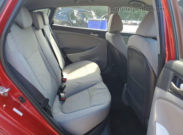 KMHCT5AEXHU316520 2017 HYUNDAI ACCENT Красный Вид задних сидений