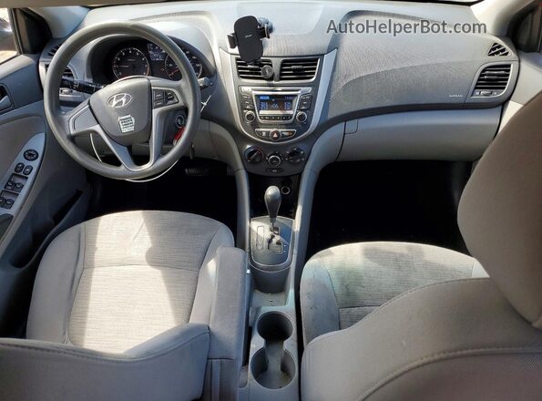 KMHCT5AEXHU316520 2017 HYUNDAI ACCENT Красный Вид панели приборов