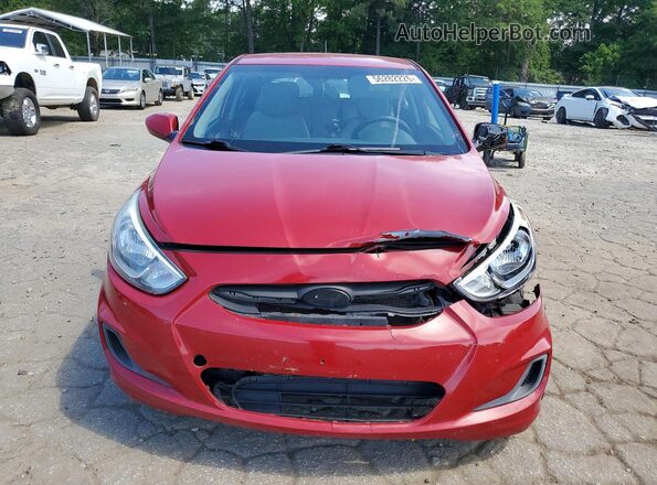 KMHCT5AEXHU316520 2017 HYUNDAI ACCENT Красный Вид спереди