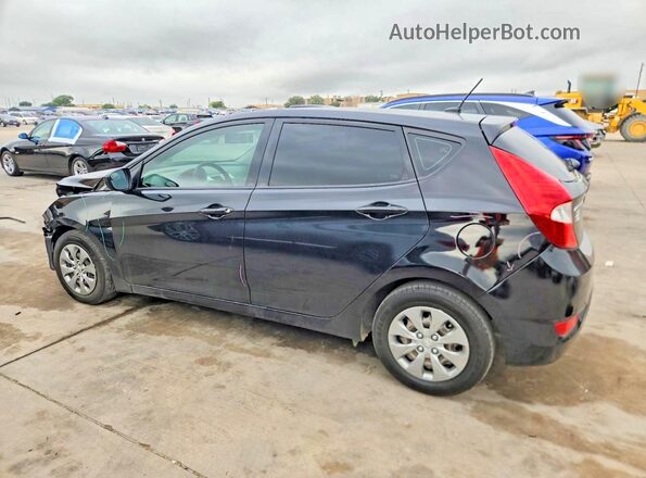 KMHCT5AEXHU347587 2017 HYUNDAI ACCENT Black Задня ліва чверть