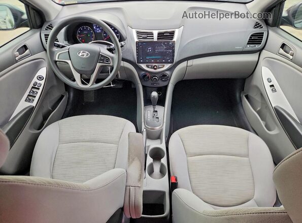 KMHCT5AEXHU347587 2017 HYUNDAI ACCENT Black Вид панелі приладів