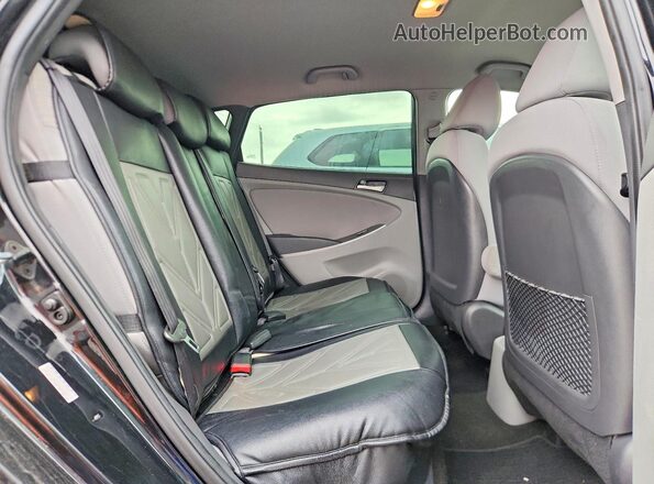 KMHCT5AEXHU347587 2017 HYUNDAI ACCENT Black Вид задніх сидінь