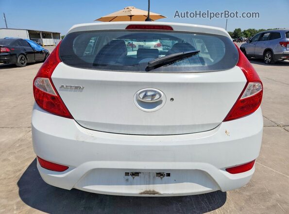 KMHCT5AEXHU348402 2017 HYUNDAI ACCENT White Widok z tyłu