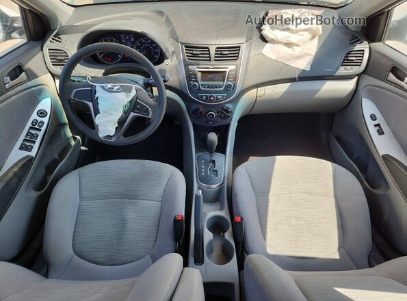 KMHCT5AEXHU348402 2017 HYUNDAI ACCENT White Widok deski rozdzielczej