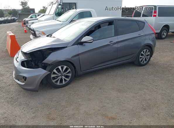 KMHCU5AE3GU239811 2016 HYUNDAI ACCENT Серый Передняя левая четверть