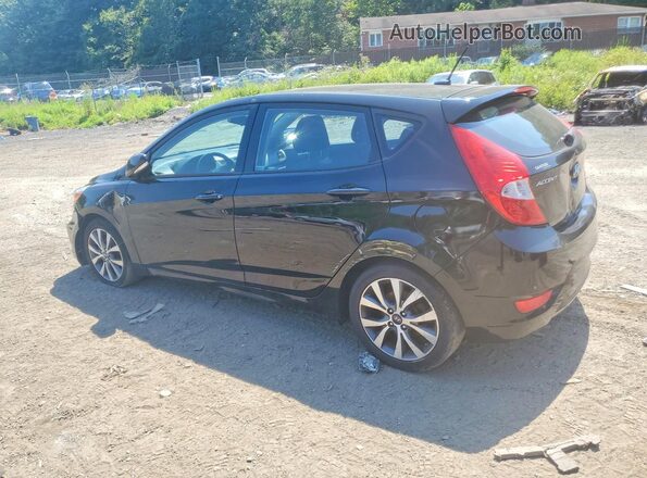 KMHCU5AE3HU364731 2017 HYUNDAI ACCENT Black Հետևի ձախ
