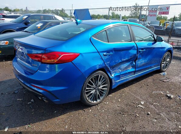 KMHD04LB0HU336771 2017 HYUNDAI ELANTRA Blue Задня права чверть