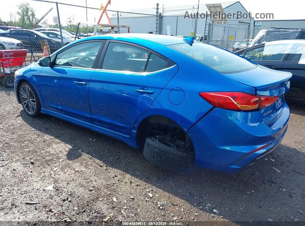 KMHD04LB0HU336771 2017 HYUNDAI ELANTRA Blue Задня ліва чверть