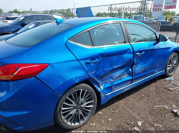 KMHD04LB0HU336771 2017 HYUNDAI ELANTRA Blue Вид спереду