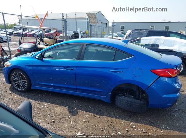 KMHD04LB0HU336771 2017 HYUNDAI ELANTRA Blue Панорамний вид салону 360°