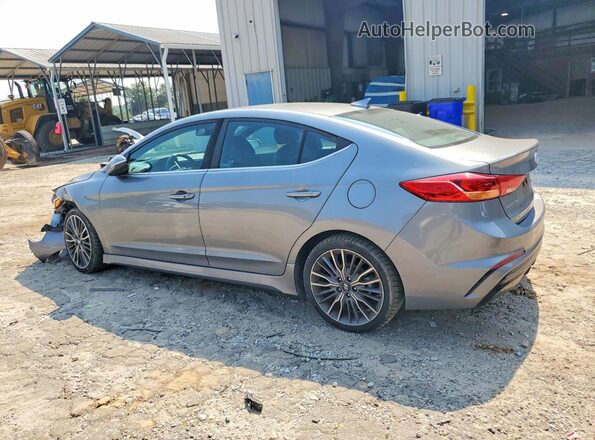 KMHD04LB0JU613215 2018 HYUNDAI ELANTRA Gray უკანა მარცხენა