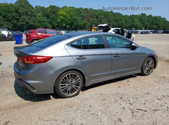 KMHD04LB0JU613215 2018 HYUNDAI ELANTRA Gray უკანა მარჯვენა
