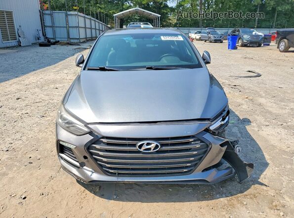 KMHD04LB0JU613215 2018 HYUNDAI ELANTRA Gray წინა ხედი