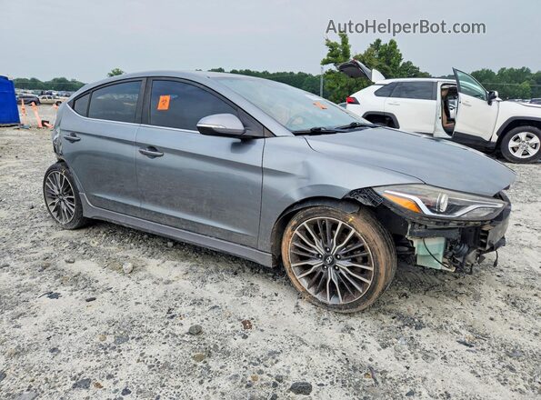 KMHD04LB1HU292439 2017 HYUNDAI ELANTRA Gray წინა მარჯვენა