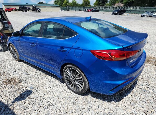 KMHD04LB1HU351473 2017 HYUNDAI ELANTRA Blue Tył lewy