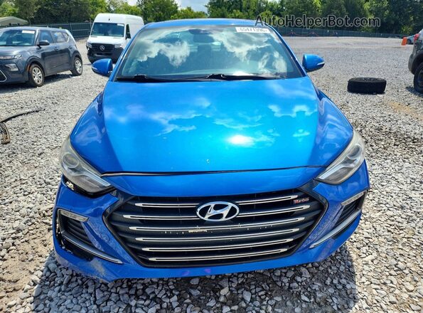 KMHD04LB1HU351473 2017 HYUNDAI ELANTRA Blue Widok z przodu