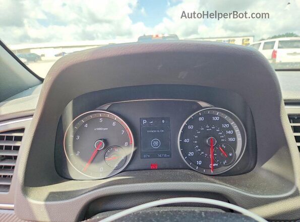 KMHD04LB1HU351473 2017 HYUNDAI ELANTRA Blue Widok zestawu wskaźników
