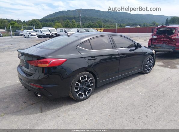 KMHD04LB1JU535351 2018 HYUNDAI ELANTRA Черный Задняя правая четверть