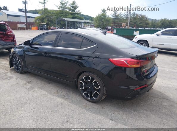 KMHD04LB1JU535351 2018 HYUNDAI ELANTRA Черный Задняя левая четверть