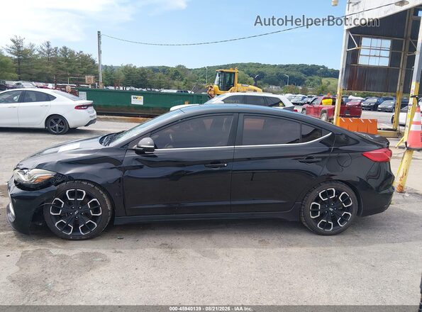 KMHD04LB1JU535351 2018 HYUNDAI ELANTRA Черный Панорамный вид салона 360°