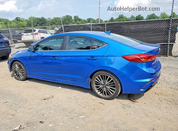 KMHD04LB2HU366547 2017 HYUNDAI ELANTRA Blue Rear left