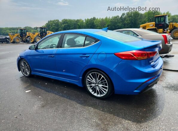 KMHD04LB2HU366676 2017 HYUNDAI ELANTRA Blue Задня ліва чверть