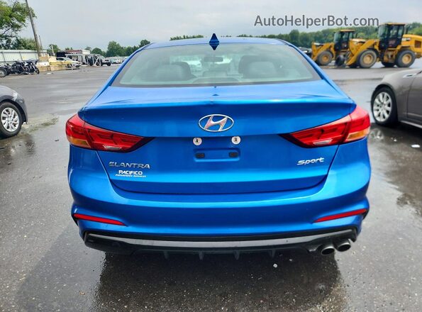 KMHD04LB2HU366676 2017 HYUNDAI ELANTRA Blue Вид ззаду