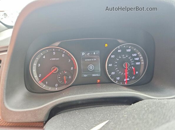 KMHD04LB2HU366676 2017 HYUNDAI ELANTRA Blue Вид щитка приладів