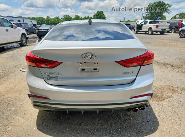 KMHD04LB2JU485012 2018 HYUNDAI ELANTRA Silver უკანა ხედი