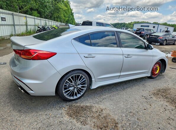 KMHD04LB2JU485012 2018 HYUNDAI ELANTRA Silver უკანა მარჯვენა