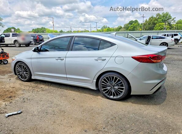 KMHD04LB2JU485012 2018 HYUNDAI ELANTRA Silver უკანა მარცხენა