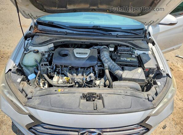 KMHD04LB2JU485012 2018 HYUNDAI ELANTRA Silver უკანა სალონის ხედი