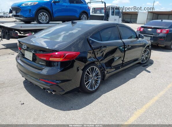 KMHD04LB2JU510085 2018 HYUNDAI ELANTRA Black Trasero derecho