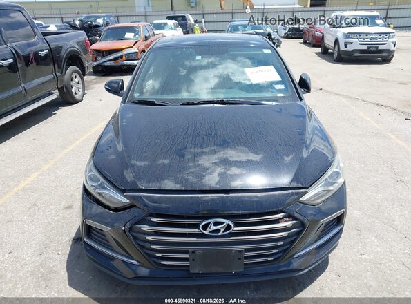KMHD04LB2JU510085 2018 HYUNDAI ELANTRA Black Vista del salpicadero