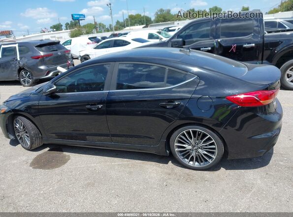 KMHD04LB2JU510085 2018 HYUNDAI ELANTRA Black Vista interior trasera