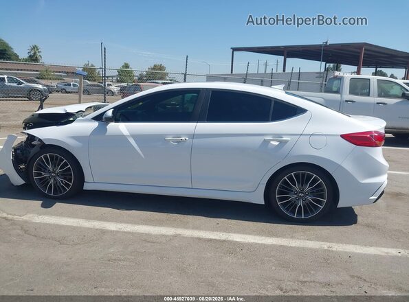 KMHD04LB2JU587197 2018 HYUNDAI ELANTRA White 