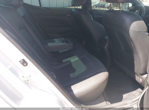 KMHD04LB2JU587197 2018 HYUNDAI ELANTRA White VIN კოდის სტიკერის ხედი