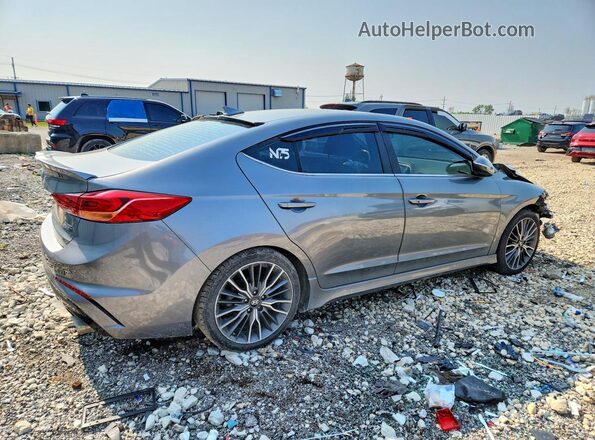 KMHD04LB3JU522858 2018 HYUNDAI ELANTRA Gray Հետևի աջ